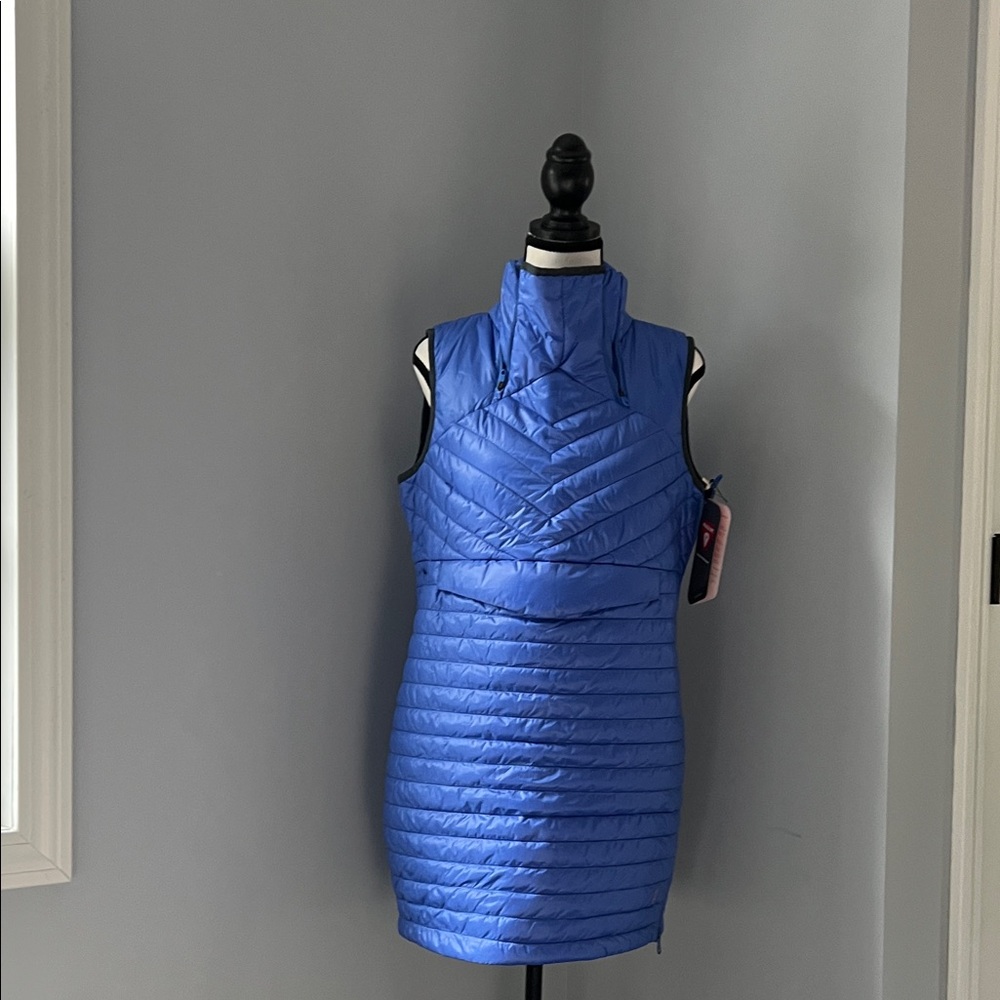 Women's Blue Quilted Vest